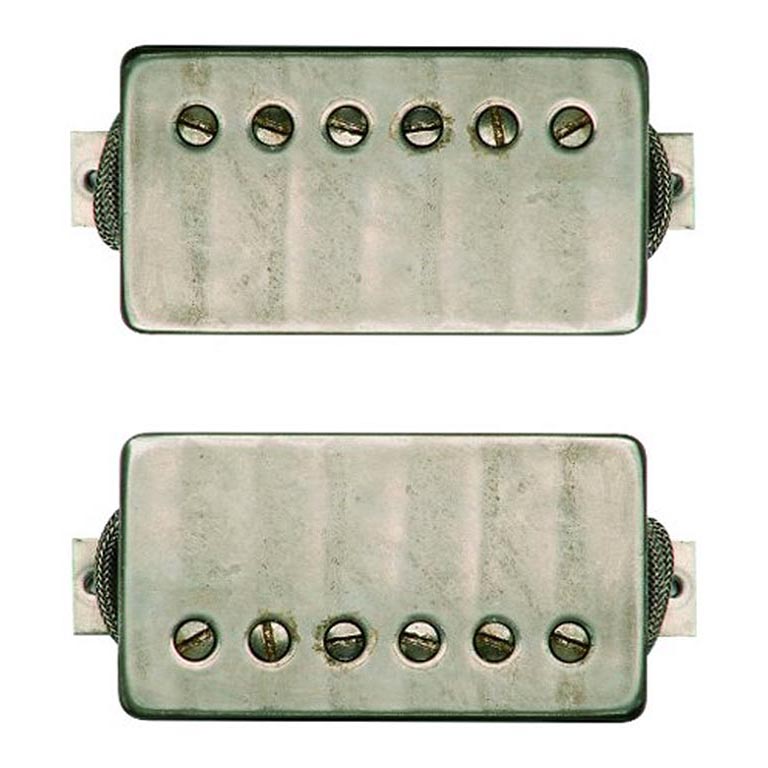 Bare Knuckle The Mule Aged Nickel Covers 50mm Pickup Set