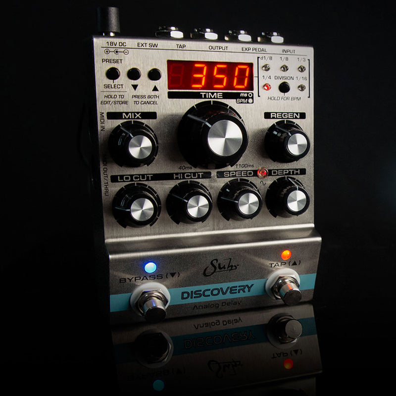 delay pedal with bpm display Suhr Discovery Analog Delay Pedal
