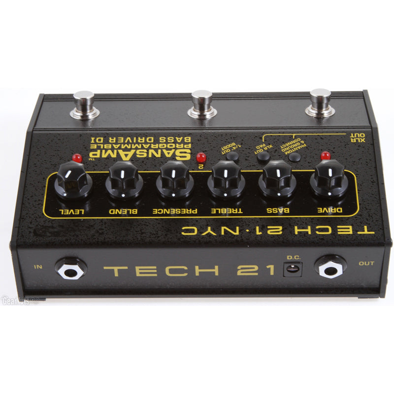 bass pedal di Tech 21 SansAmp 3-Channel Programmable Bass Driver DI - Bass Effects Pedals - Effects