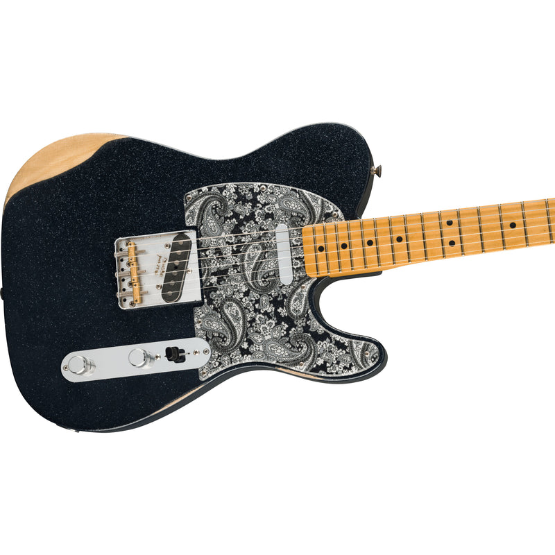 Fender Brad Paisley Road Worn Telecaster - Black Sparkle