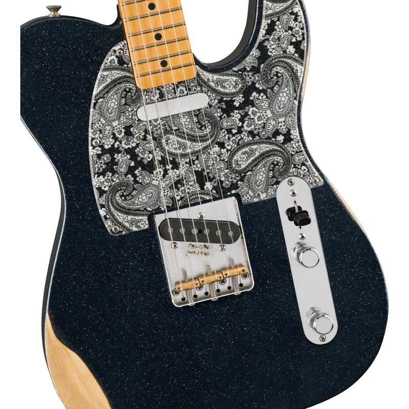Fender Brad Paisley Road Worn Telecaster - Black Sparkle