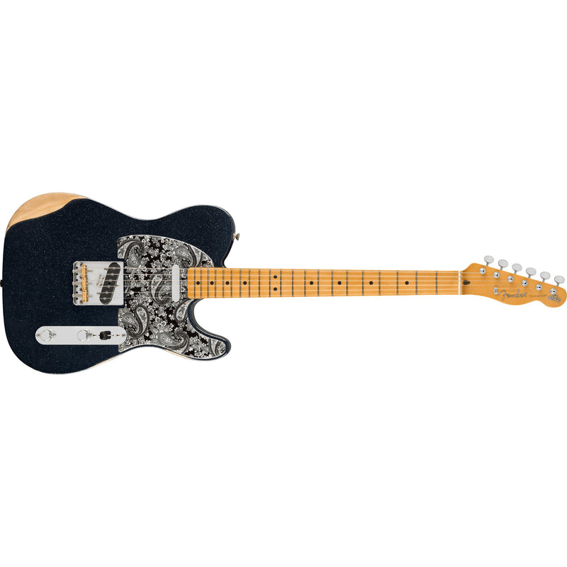 Fender Brad Paisley Road Worn Telecaster - Black Sparkle
