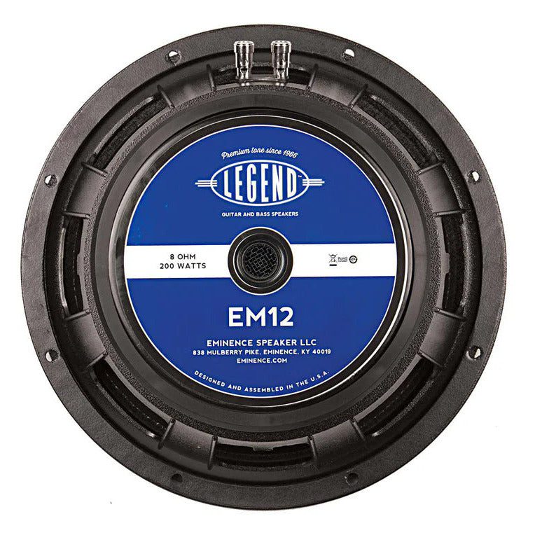 Eminence Legend EM12 12-inch 200-watt Replacement Guitar Amp Speaker - 8 ohm