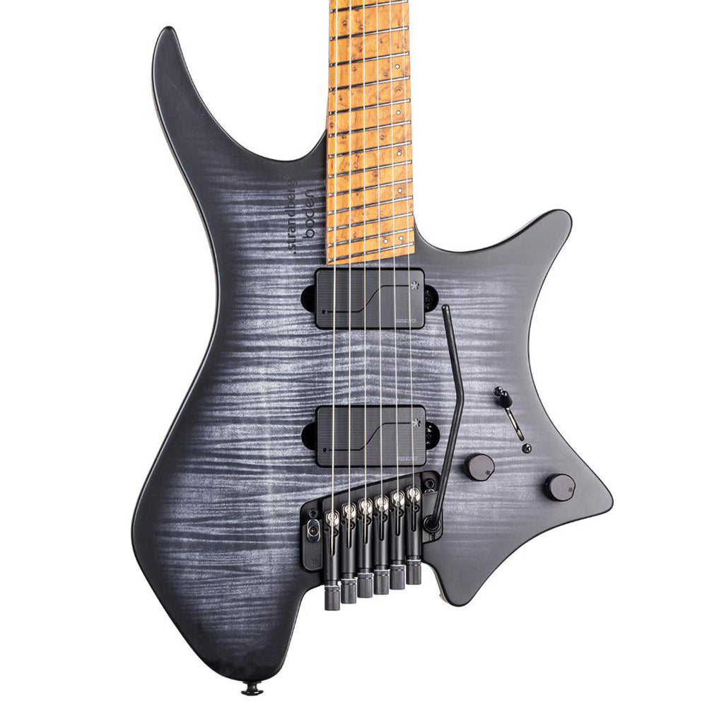Strandberg Boden Original N2.6T Headless Multi-Scale Guitar w/ Gig Bag - Black Denim Burst Satin