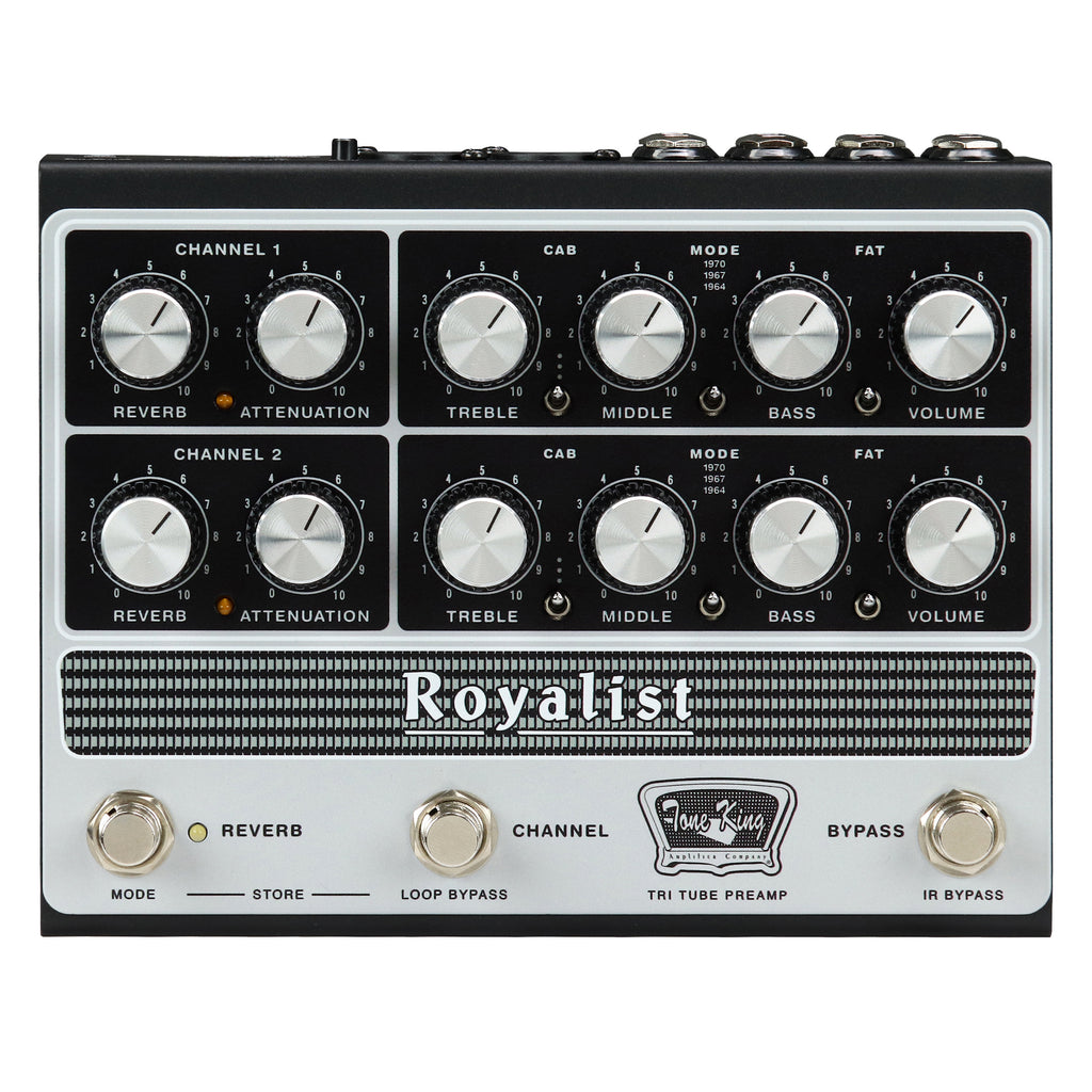 Tone King Royalist 2-Channel All-Tube Preamp Pedal w/ Cab and Amp Sim and IRs