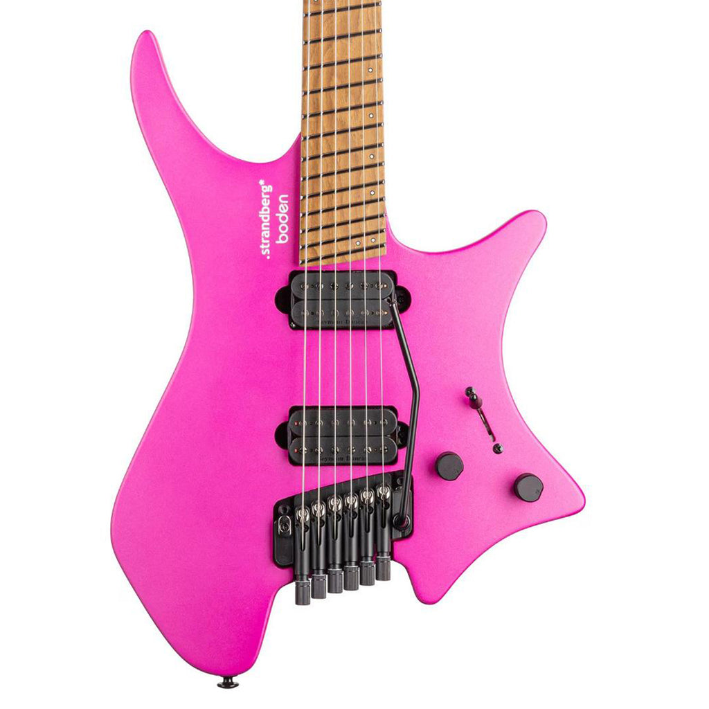 Strandberg Boden Standard N2.6T Headless Multi-Scale Guitar w/ Seymour Duncan Pickups & Gig Bag - Electric Fuchsia Metallic