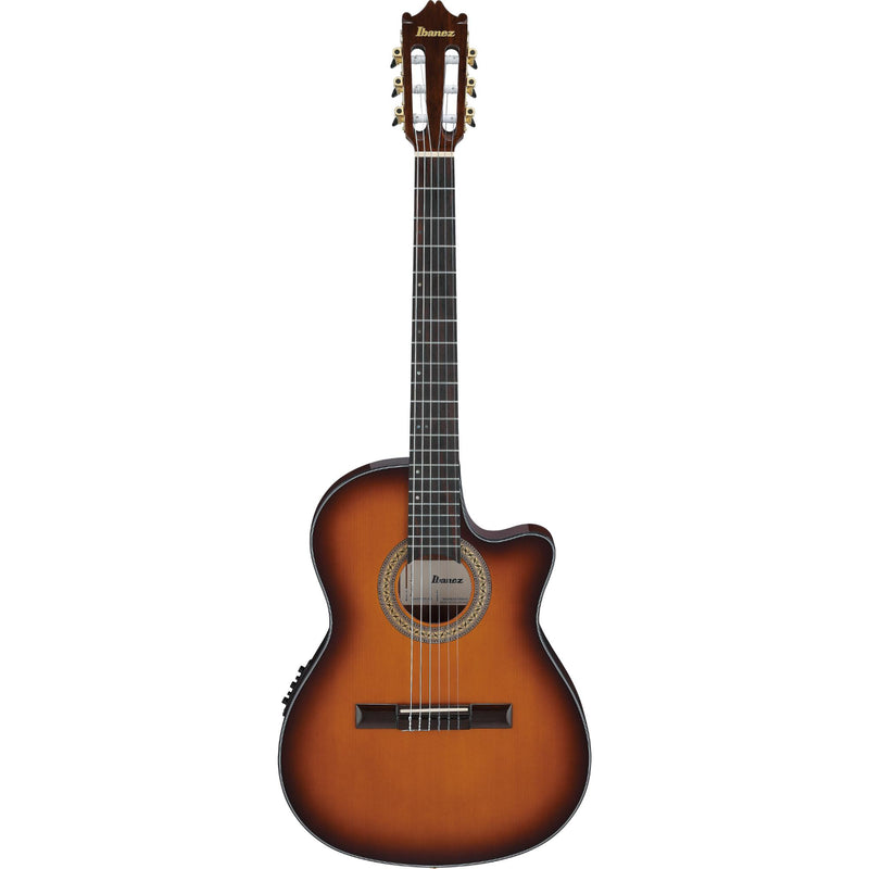 Ibanez GA35TCE Acoustic-Electric Classical Gujitar - Dark Violin Sunburst High Gloss