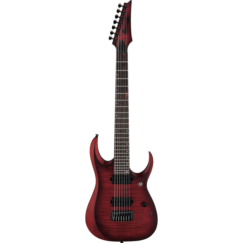 Ibanez RGD721FA RGD 7-String Guitar w/ Dimarzio Pickups  - Stained Wine Red Bust Flat