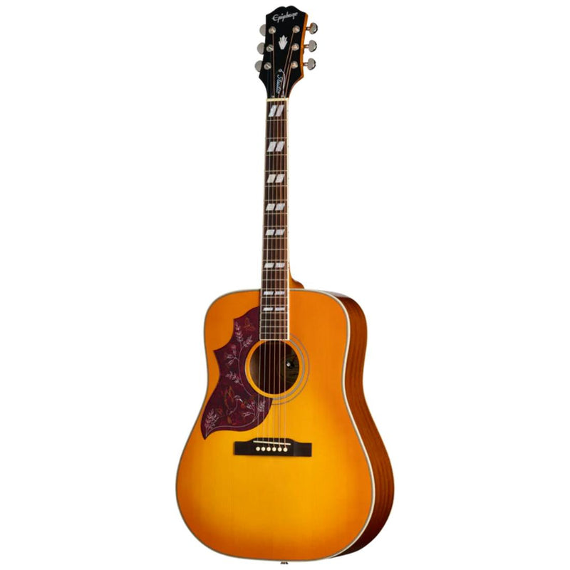 Epiphone Hummingbird Studio Left-Handed Acoustic-Electric Guitar w/ Gig Bag - Heritage Cherry Sunburst