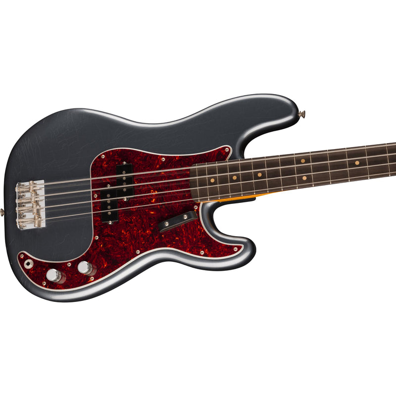 Fender Vintera II Road Worn 60s Precision 4-String Bass w/ Hardshell Case - Charcoal Frost Metallic