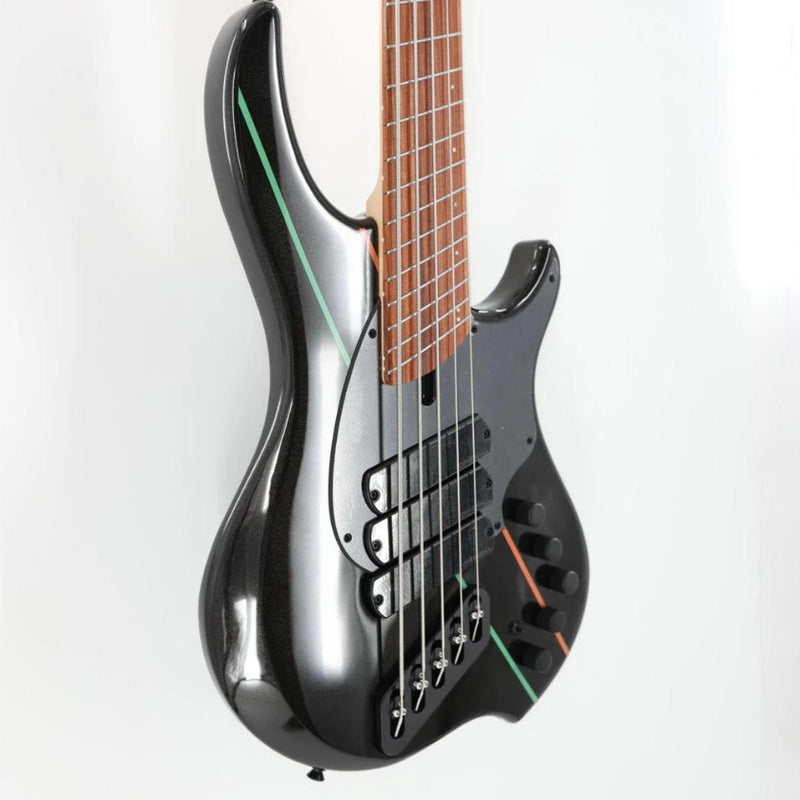 Dingwall John Taylor Signature 5 String Multi-Scale Bass w/ Padded Gig Bag - Metallic Black