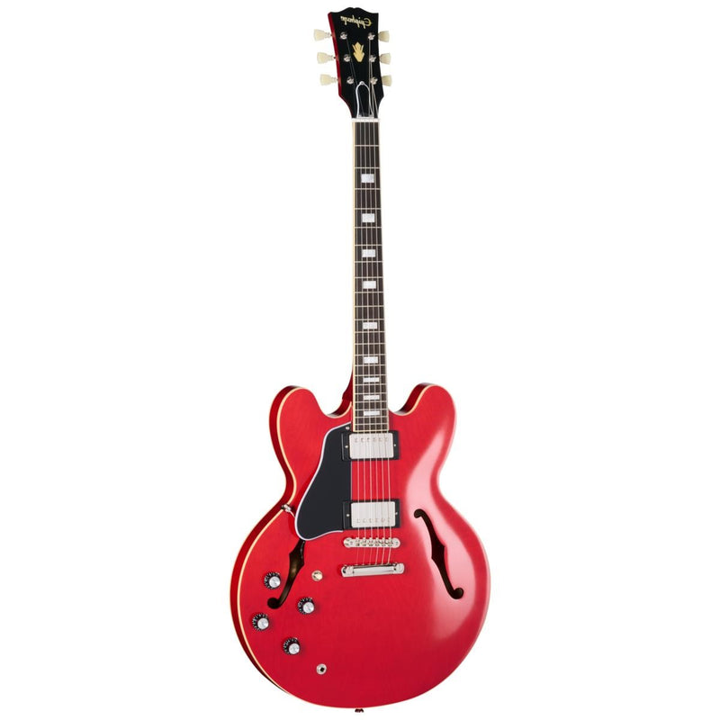 Epiphone 1962 ES-335 Reissue Left-Handed Inspired by Gibson Custom Semi-Hollow Guitar w/ Hardshell Case - Sixties Cherry
