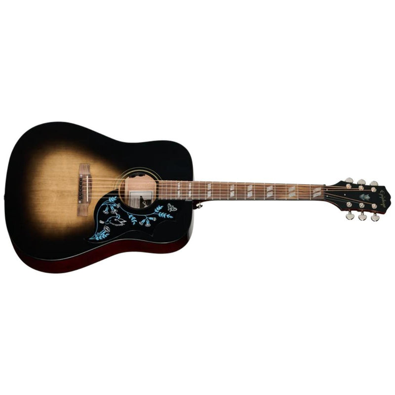 Epiphone Eric Church Signature Hummingbird Dark Studio Acoustic-Electric Guitar w/ Hardshell Case - Cobra Burst