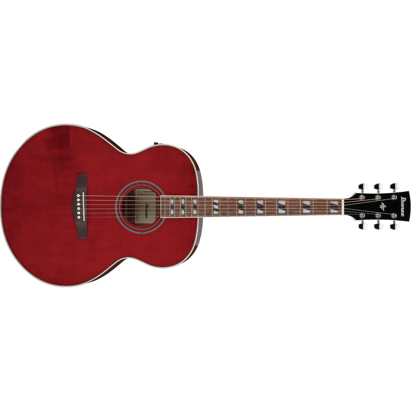 Ibanez AJ70M1E Artwood Jumbo Acoustic-Electric Guitar - Wine Red