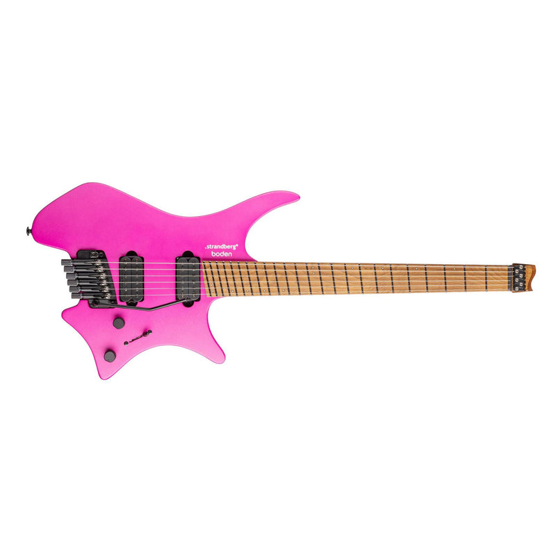 Strandberg Boden Standard N2.6T Headless Multi-Scale Guitar w/ Seymour Duncan Pickups & Gig Bag - Electric Fuchsia Metallic