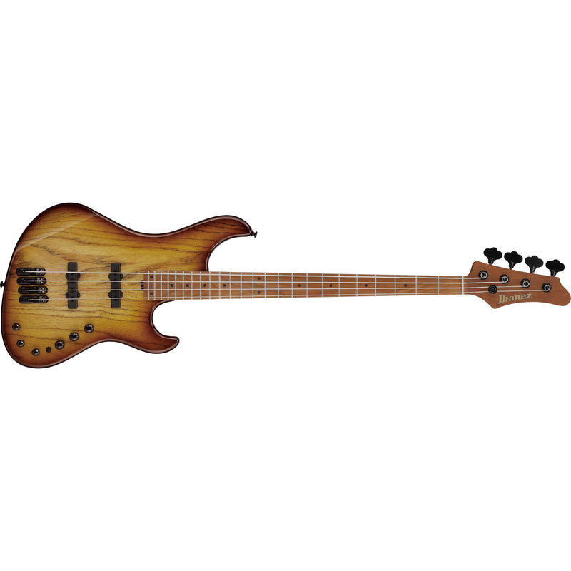 Ibanez Mode MDM1300 4-String Bass w/ Gig Bag - Natural Stained Amber Burst