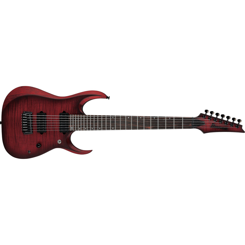 Ibanez RGD721FA RGD 7-String Guitar w/ Dimarzio Pickups  - Stained Wine Red Bust Flat