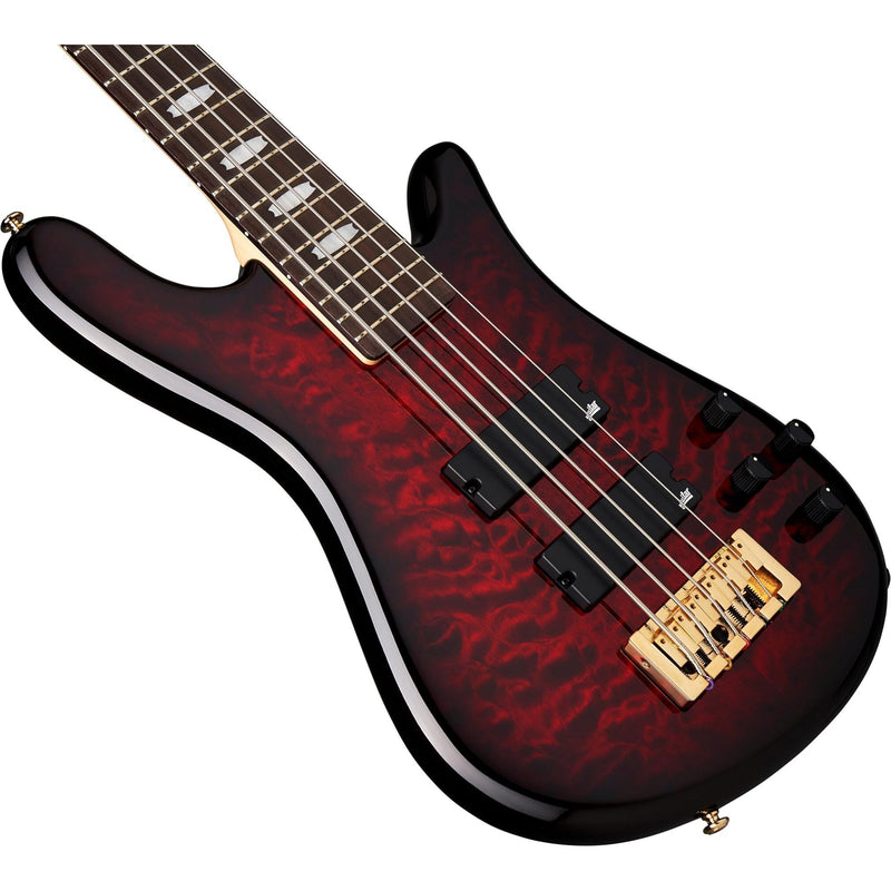 Spector Icon NS-5 Bolt-On 5-string Bass - Black Cherry Gloss