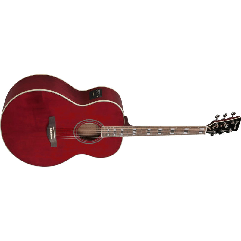 Ibanez AJ70M1E Artwood Jumbo Acoustic-Electric Guitar - Wine Red