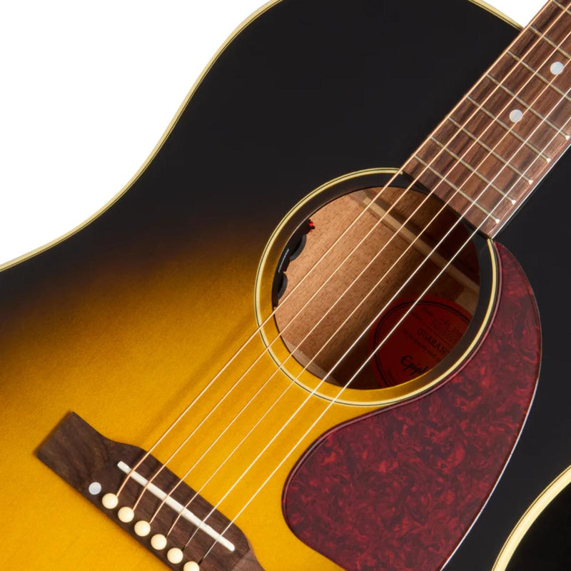 Epiphone J-45 Standard Acoustic-Electric Guitar w/ Premium Gig Bag - Vintage Sunburst