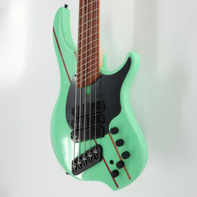 Dingwall John Taylor Signature 5 String Multi-Scale Bass w/ Padded Gig Bag - Seafoam Green