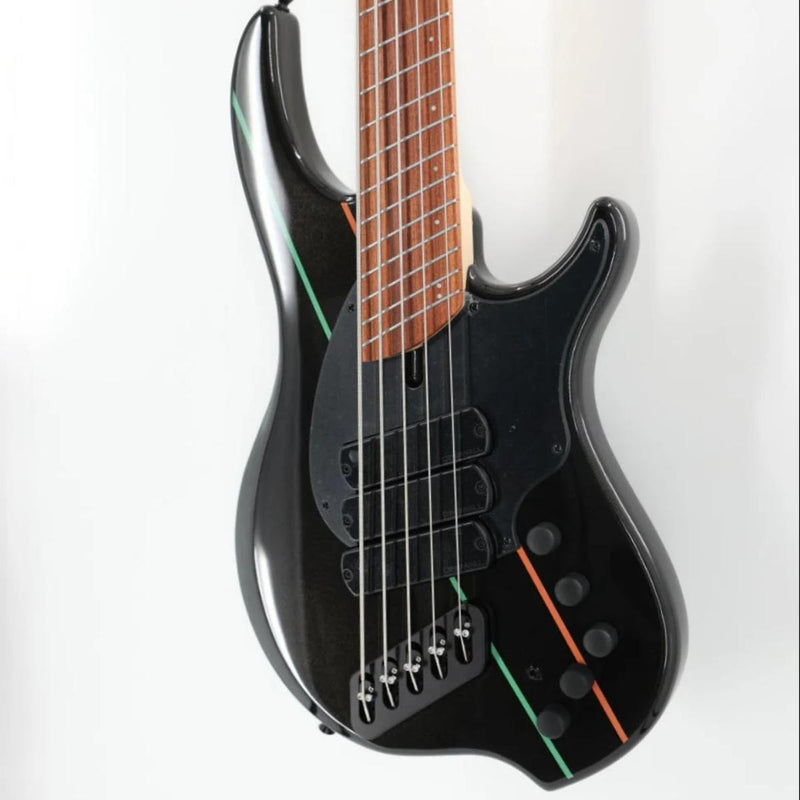 Dingwall John Taylor Signature 5 String Multi-Scale Bass w/ Padded Gig Bag - Metallic Black