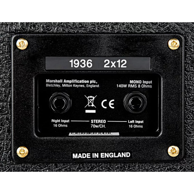 Marshall 1936V 140-Watt 2x12 Guitar Cabinet w/ Celestion Vintage 30 Speakers