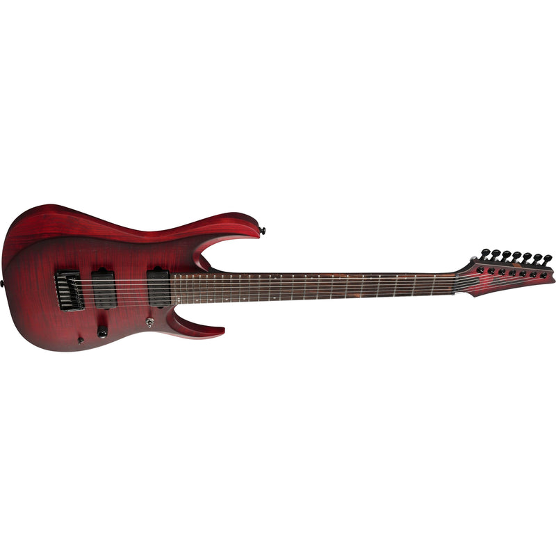 Ibanez RGD721FA RGD 7-String Guitar w/ Dimarzio Pickups  - Stained Wine Red Bust Flat