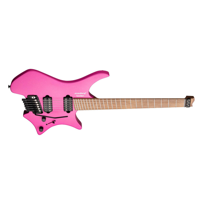 Strandberg Boden Standard N2.6T Headless Multi-Scale Guitar w/ Seymour Duncan Pickups & Gig Bag - Electric Fuchsia Metallic