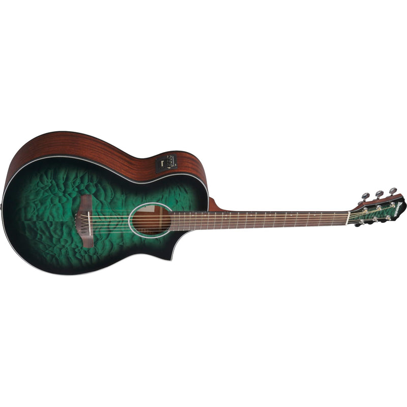 Ibanez AEWC16Q Acoustic-Electric Guitar - Trans Emerald Burst