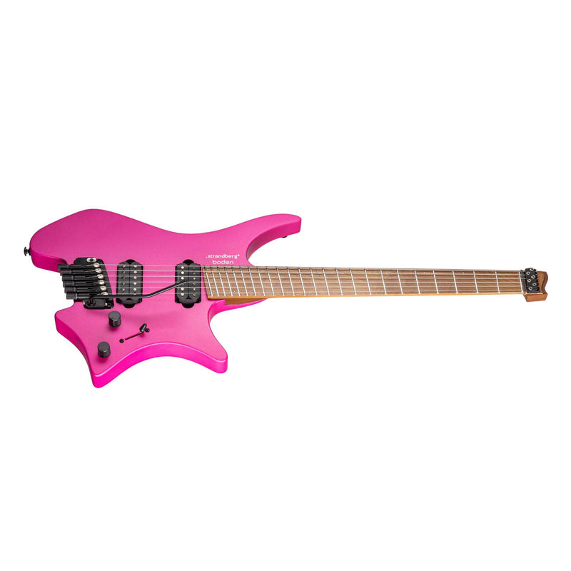 Strandberg Boden Standard N2.6T Headless Multi-Scale Guitar w/ Seymour Duncan Pickups & Gig Bag - Electric Fuchsia Metallic