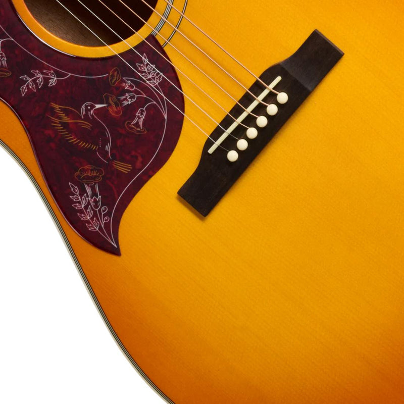 Epiphone Hummingbird Studio Left-Handed Acoustic-Electric Guitar w/ Gig Bag - Heritage Cherry Sunburst