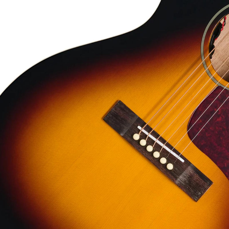 Epiphone Blues King Studio Acoustic-Electric Guitar w/ Gig Bag - Dark Burst