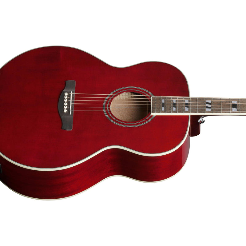 Ibanez AJ70M1E Artwood Jumbo Acoustic-Electric Guitar - Wine Red