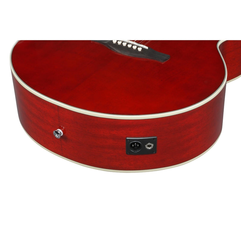 Ibanez AJ70M1E Artwood Jumbo Acoustic-Electric Guitar - Wine Red