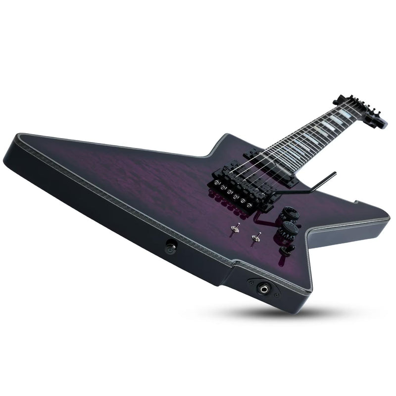 Schecter E-1 FR S Special Edition Guitar - Trans Purple Burst
