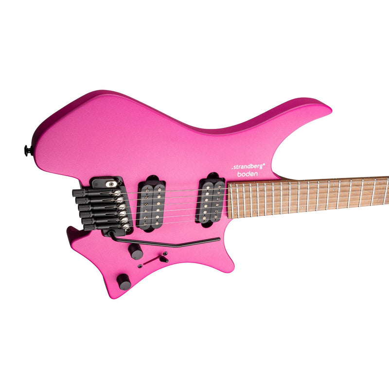 Strandberg Boden Standard N2.6T Headless Multi-Scale Guitar w/ Seymour Duncan Pickups & Gig Bag - Electric Fuchsia Metallic
