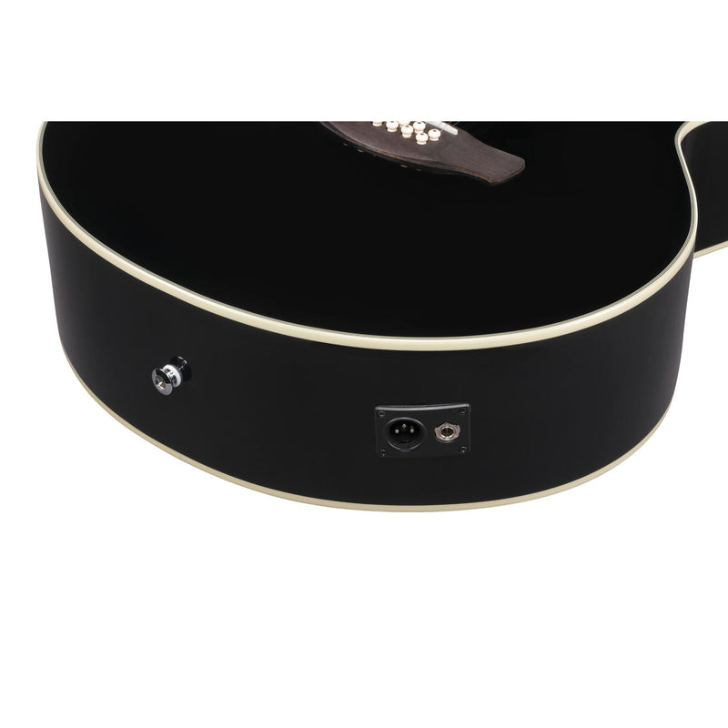 Ibanez AJ7012M1E Artwood Jumbo 12-String Acoustic-Electric Guitar - Black