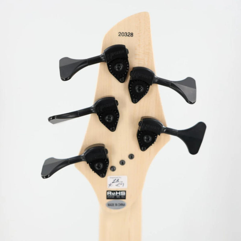 Dingwall John Taylor Signature 5 String Multi-Scale Bass w/ Padded Gig Bag - Metallic Black
