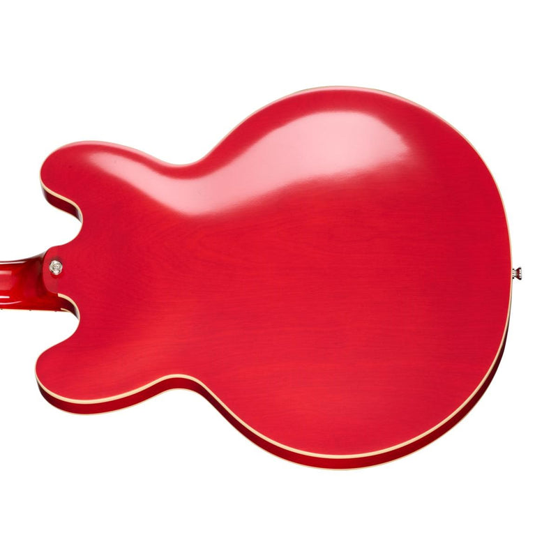 Epiphone 1962 ES-335 Reissue Left-Handed Inspired by Gibson Custom Semi-Hollow Guitar w/ Hardshell Case - Sixties Cherry