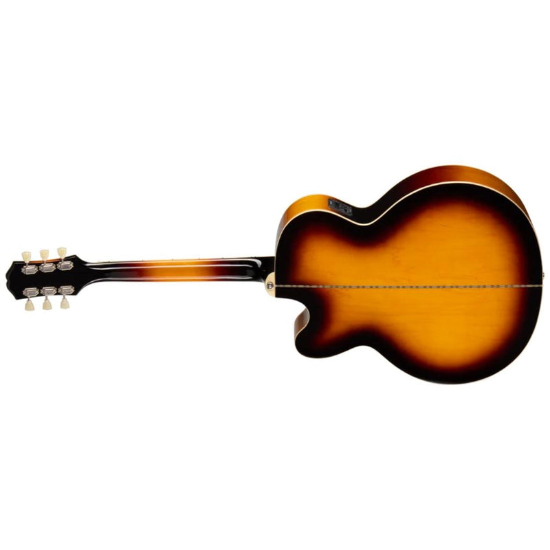 Epiphone J-200 Studio EC Acoustic-Electric Guitar w/ Gig Bag - Vintage Sunburst