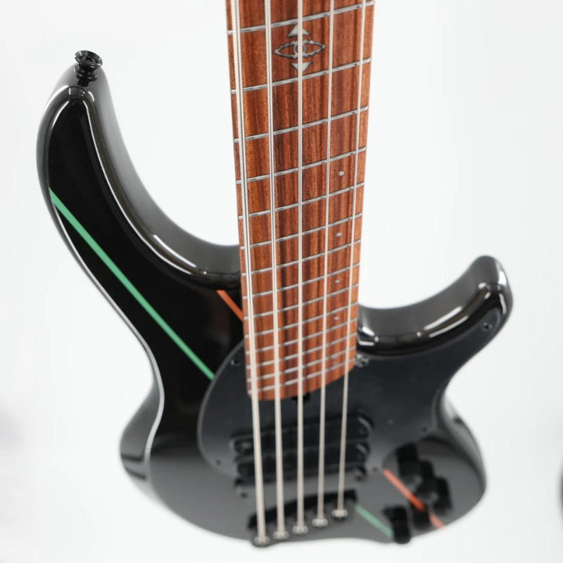Dingwall John Taylor Signature 5 String Multi-Scale Bass w/ Padded Gig Bag - Metallic Black