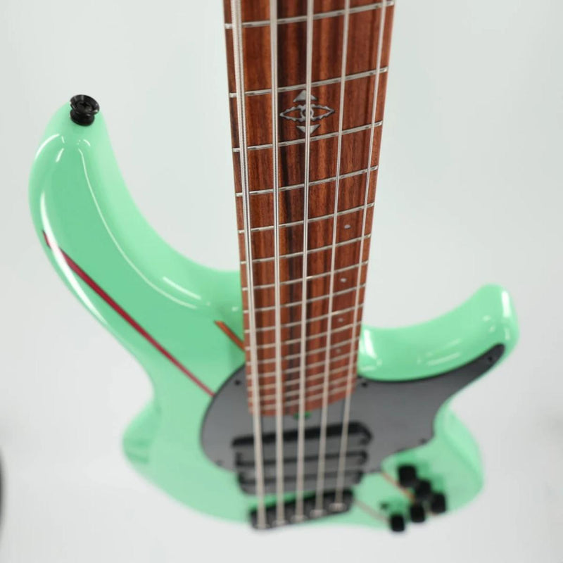 Dingwall John Taylor Signature 5 String Multi-Scale Bass w/ Padded Gig Bag - Seafoam Green