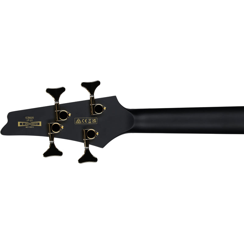 Ibanez ICB620 ICB 4-String Bass w/ Bartolini Pickups & Bag - Black Flat