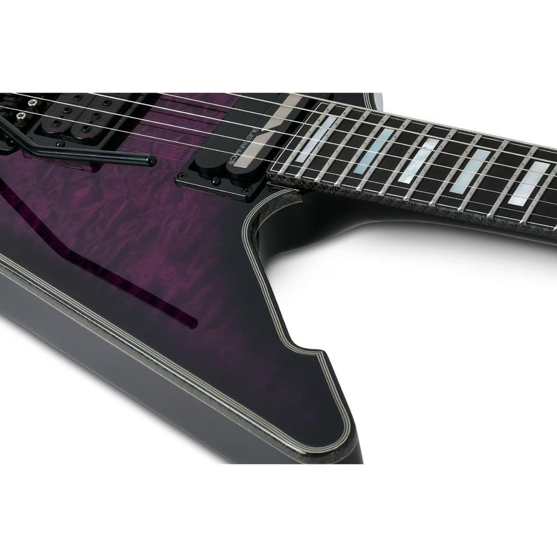Schecter E-1 FR S Special Edition Guitar - Trans Purple Burst