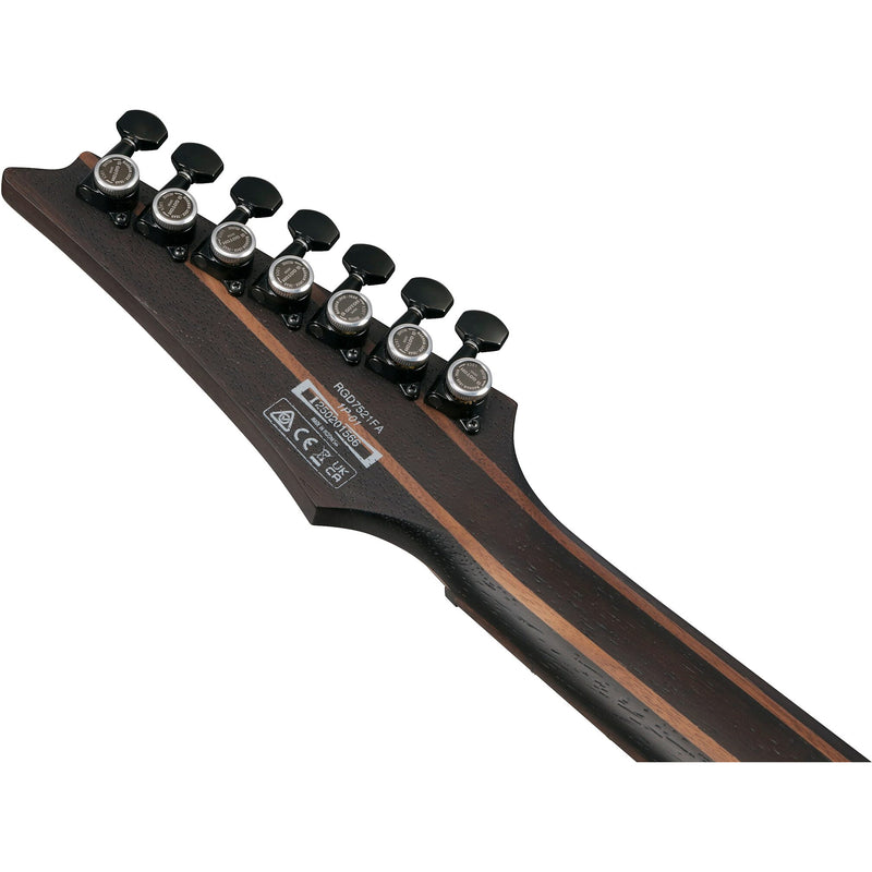 Ibanez RGD721FA RGD 7-String Guitar w/ Dimarzio Pickups  - Stained Wine Red Bust Flat