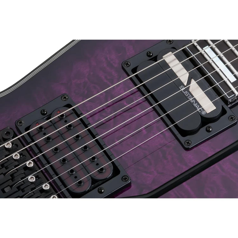 Schecter E-1 FR S Special Edition Guitar - Trans Purple Burst