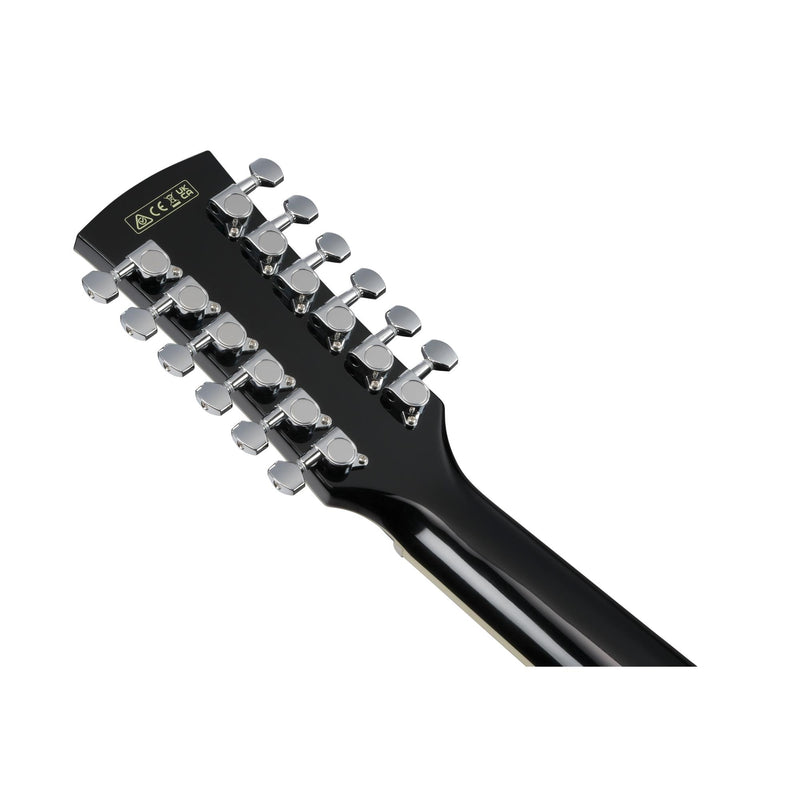 Ibanez AJ7012M1E Artwood Jumbo 12-String Acoustic-Electric Guitar - Black