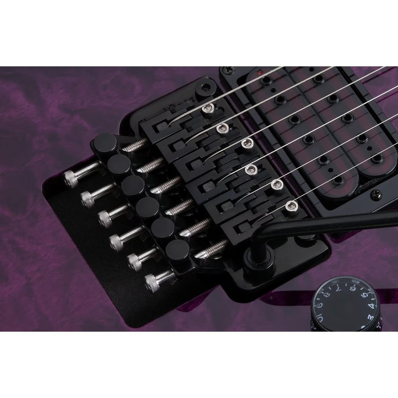 Schecter E-1 FR S Special Edition Guitar - Trans Purple Burst