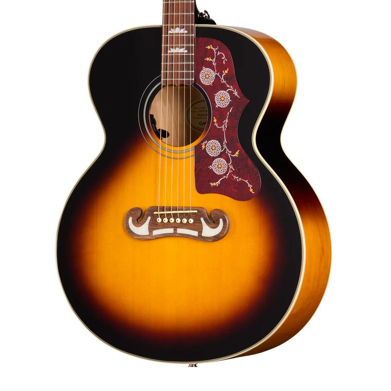 Epiphone J-200 Studio Acoustic-Electric Guitar w/ Gig Bag - Vintage Sunburst